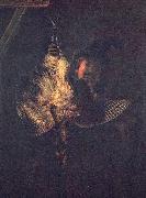 Rembrandt van rijn Selbstportrat mit toter Rohrdommel Germany oil painting artist